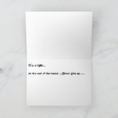 Tunnel-Licht Karte (Innenseite)