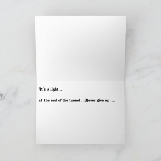 Tunnel-Licht Karte (Innenseite)