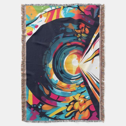 Tunnel mit Graffiti Art Decke (Vorderseite Vertikal)