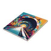 Tunnel mit Graffiti Art Fliese (Seite)