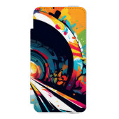 Tunnel mit Graffiti Art Incipio iPhone Geldbeutel-Hülle (Folio Vorderseite)