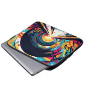 Tunnel mit Graffiti Art Laptopschutzhülle (Vorne Knopf)