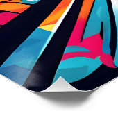 Tunnel mit Graffiti Art Poster (Ecke)