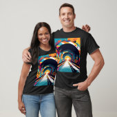 Tunnel mit Graffiti Art T-Shirt (Unisex)