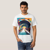 Tunnel mit Graffiti Art T-Shirt (Vorne ganz)