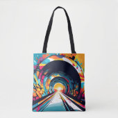 Tunnel mit Graffiti Art Tasche (Vorderseite)