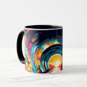 Tunnel mit Graffiti Art Tasse (Vorderseite Links)