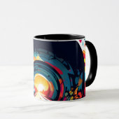 Tunnel mit Graffiti Art Tasse (VorderseiteRechts)