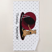 Tunnel Monster - Agility erschreckt nervösen Hund  Strandtuch (Vorderseite)