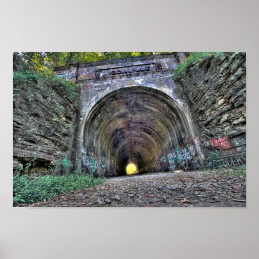 Tunnel Moonville, Landkreis Vinton, Ohio Poster (Vorne)