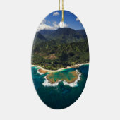 Tunnel-Riff auf der hawaiischen Insel von Kauai Keramik Ornament (Rechts)