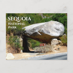 Tunnel Rock, Sequoia Nationalpark Postcard Postkarte