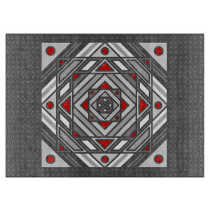 Tunnel Vision Glass Cutting Board Schneidebrett