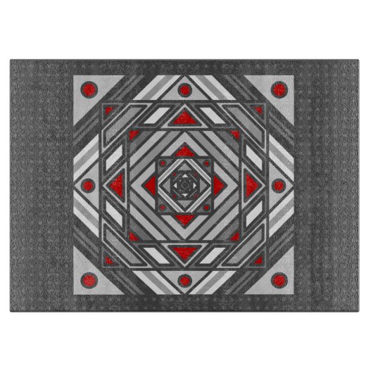 Tunnel Vision Glass Cutting Board Schneidebrett (Vorderseite)