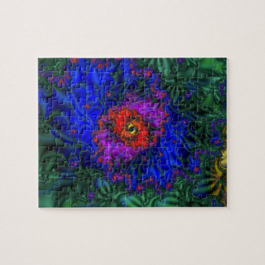 Tunnel-Vision | Rainbow Fraktal Art Puzzle (Horizontal)