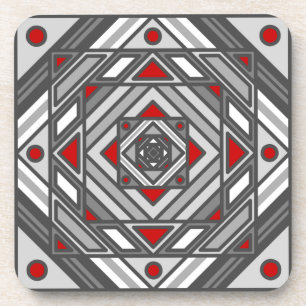 Tunnel-Vision-Square-Untersetzer Getränkeuntersetzer