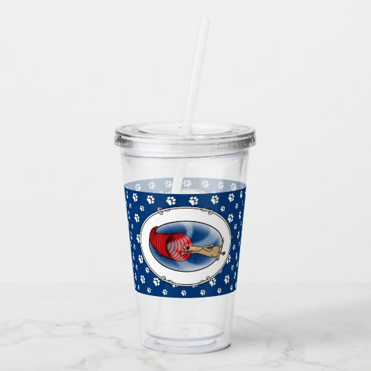 Tunnel-Vortex-Syndrom - Agility-schneller, lustige Acryltrinkbecher (Rückseite)