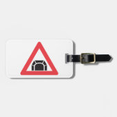 Tunnel-Warnschild Verkehrszeichen Gepäckanhänger (Vorderseite horizontal)