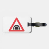 Tunnel-Warnschild Verkehrszeichen Gepäckanhänger (Rückseite horizontal)