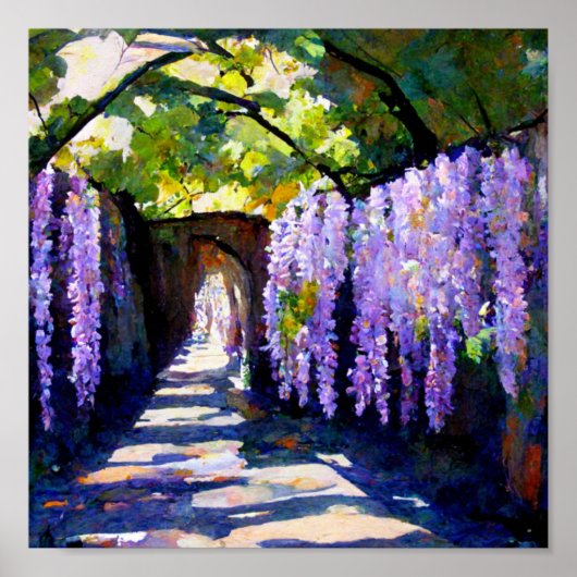 Tunnel Wisteria Poster (Vorne)