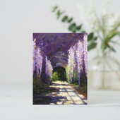 Tunnel Wisteria Postkarte (Stehend Vorderseite)