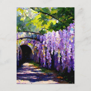 Tunnel Wisteria Postkarte