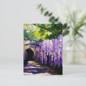 Tunnel Wisteria Postkarte (Stehend Vorderseite)