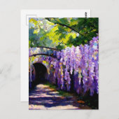 Tunnel Wisteria Postkarte (Vorne/Hinten)