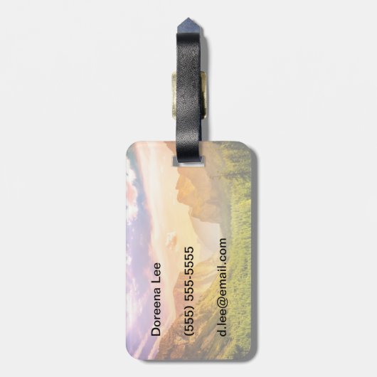 Tunnelansicht des Yosemite-Nationalparks Gepäckanhänger (Rückseite vertikal)