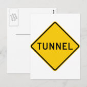 Tunnelbahnzeichen Postkarte (Vorne/Hinten)