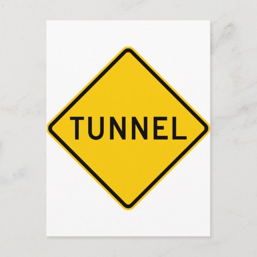 Tunnelbahnzeichen Postkarte (Vorderseite)