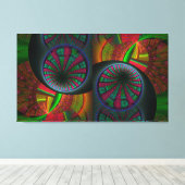 Tunneling Fraktal Psychedelic Leinwanddruck (Insitu (Holzboden))