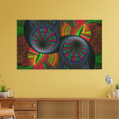 Tunneling Fraktal Psychedelic Leinwanddruck (Insitu (Wohnzimmer))