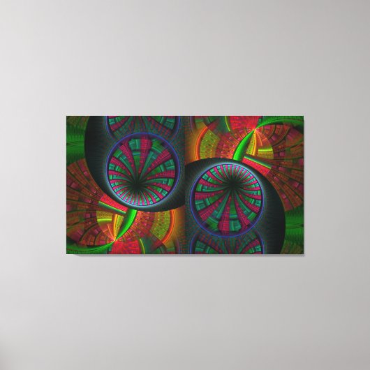 Tunneling Fraktal Psychedelic Leinwanddruck (Vorderseite)