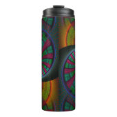 Tunneling-Fraktal Thermosbecher (Vorderseite)