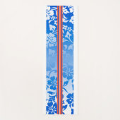 Tunnels Beach Hawaiian Hibiskus Surfboard Royal Yogamatte (Vorderseite)