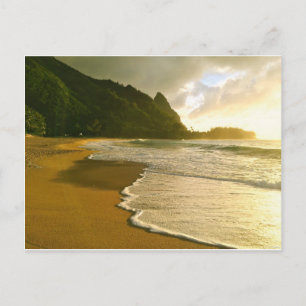 Tunnels Beach, Kauai Postcard Postkarte