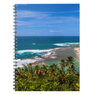 Tunnels Beach vom Kalalau Trail aus gesehen Notizblock