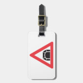 Tunnelwarnung Straßenzeichen Gepäckanhänger (Vorderseite vertikal)