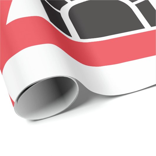 Tunnelwarnung Straßenzeichen Geschenkpapier (Rolleneckpunkt)