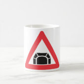 Tunnelwarnung Straßenzeichen Kaffeetasse (Mittel)