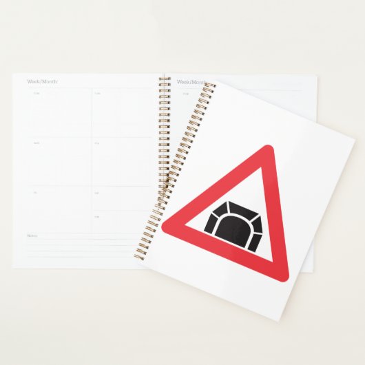 Tunnelwarnung Straßenzeichen Planer (Anzeige)