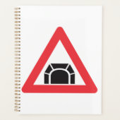 Tunnelwarnung Straßenzeichen Planer (Vorderseite)