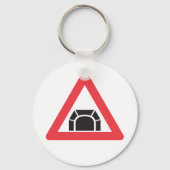 Tunnelwarnung Straßenzeichen Schlüsselanhänger (Vorderseite)