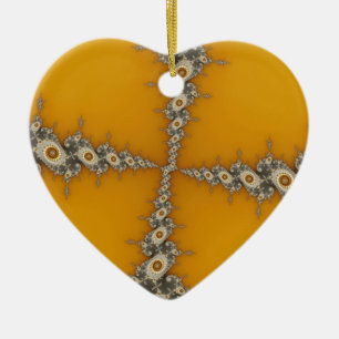 Tunnelweihnachtsfest-Fraktal Keramikornament