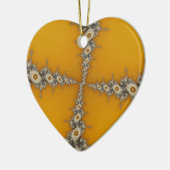 Tunnelweihnachtsfest-Fraktal Keramikornament (Links)