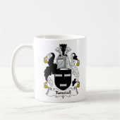 Tunstall Familienwappen Kaffeetasse (Links)