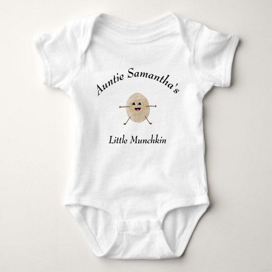Tunt Newborn Little Munchkin Niece Nephew Niedlich Baby Strampler (Vorderseite)