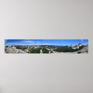 Tuolumne Meadows Panorama von Fairview Dome - Yos Poster