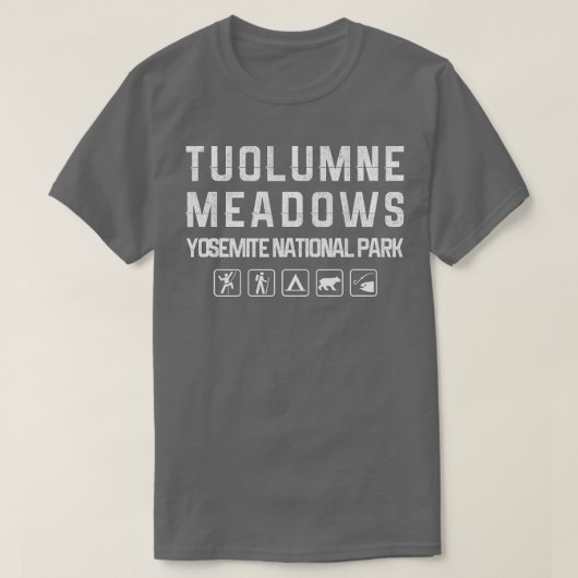 Tuolumne Meadows, Yosemite Outdoor T-Shirt (Design vorne)